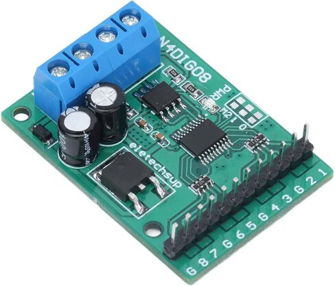 Input Output Control Module 8 Channel, 9600BPS RS485 Controller Board N4DIG08 - Durable PCB, Multi - Mode Jumper Settings, Fast Accurate Control (with Pins) in Saudi Arabia