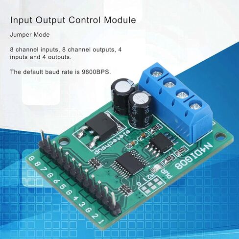 Input Output Control Module 8 Channel, 9600BPS RS485 Controller Board N4DIG08 - Durable PCB, Multi - Mode Jumper Settings, Fast Accurate Control (with Pins) in Saudi Arabia