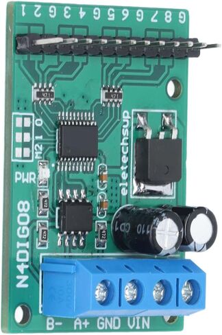 Input Output Control Module 8 Channel, 9600BPS RS485 Controller Board N4DIG08 - Durable PCB, Multi - Mode Jumper Settings, Fast Accurate Control (with Pins) in Saudi Arabia