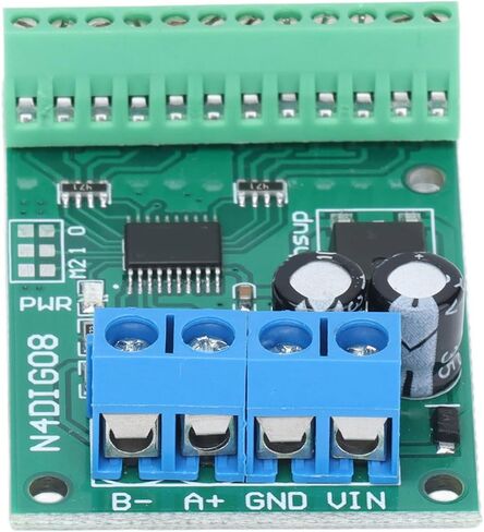 Input Output Control Module 8 Channel, 9600BPS RS485 Controller Board N4DIG08 - Durable PCB, Multi - Mode Jumper Settings, Fast Accurate Control (with Pins) in Saudi Arabia