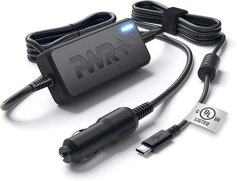 شاحن سيارة USB-C لجهاز Dell Latitude 3410 3510 3540 3550 5320 5420 5430 5440 5510 5520 5530 5540 5550 7320 7420 7430 7440 7450 Pro 14 16 Plus محول DC للكمبيوتر المحمول - أمان UL، طويل سلك الطاقة، الشحن السريع in Saudi Arabia