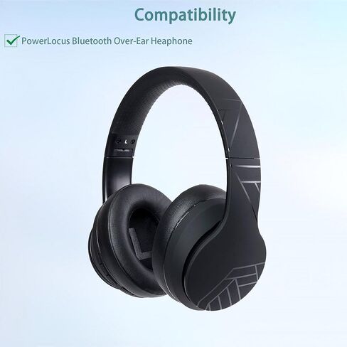استبدال وسائد الأذن PowerLocus المتوافقة مع سماعة الرأس PowerLocus Bluetooth فوق الأذن (نسيج منسوج ووسائد أذن من إسفنج الذاكرة) in Kuwait