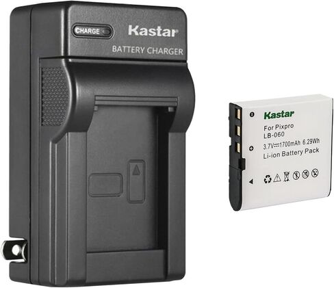 استبدال شاحن بطارية حائط تيار متردد من Kastar لـ HP V5060، V5060H، V5061، V5061U، V556، V556AU، V5560، V5560U، V5560AU، HP D3500، HP SKL-60، Benq Dli-202، DLi202، Minolta MN53Z FHD in Kuwait