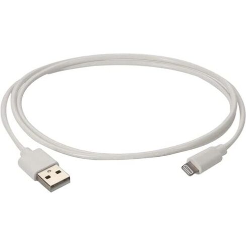 AddOn 1M Apple Computer متوافق مع USB 2.0 (A) ذكر إلى Lightning Male White CABL in Saudi Arabia
