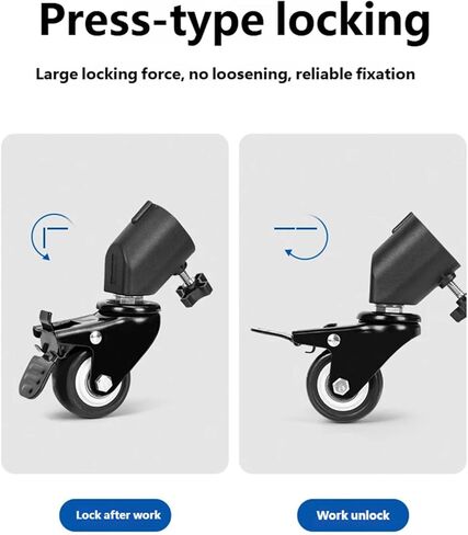 3Pcs 25MM Diameter Photo Studio Caster Wheel Tripod Pulley Heavy Duty for Light Stand Studio Boom Easy Installation Studio Lighting Casters in Saudi Arabia