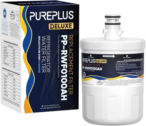 ثلاجة مياه PUREPLUS PRO NSF53 المعتمدة لطراز LG LT500P، 5231JA2002A، ADQ72910901، GEN11042FR-08، Kenmore 9890، 469890، HDX FML-1، ADQ72910907، LSC27925ST، LFX25974ST ثلاجة مياه فلاتر 3 عبوات in Saudi Arabia