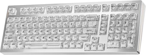 KY65 Wireless Mechanical Keyboard,65% Gasket Hot Swappable Custom Keyboard,RGB Backlit,Pre-lubed Gateron Switches,Side Printed PBT Keycaps,2.4GHz/TYPE-C/BT5.0 Mechanical Gaming Keyboards, Pink&Black in Saudi Arabia