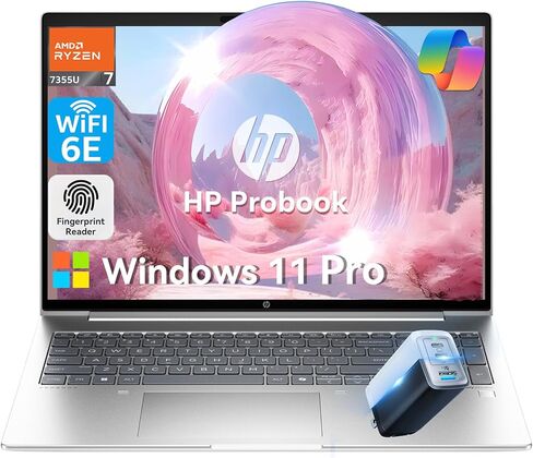 HP ProBook 465 G11 16" Business Laptop, AMD Ryzen 7 7735U (Beats Ultra 7 165U), AMD Radeon 680M, Fingerprint, Backlit KB, Copilot AI, FHD+ IPS Display, Wi-Fi 6E, Win 11 Pro(32GB DDR5 | 1TB SSD) in Kuwait