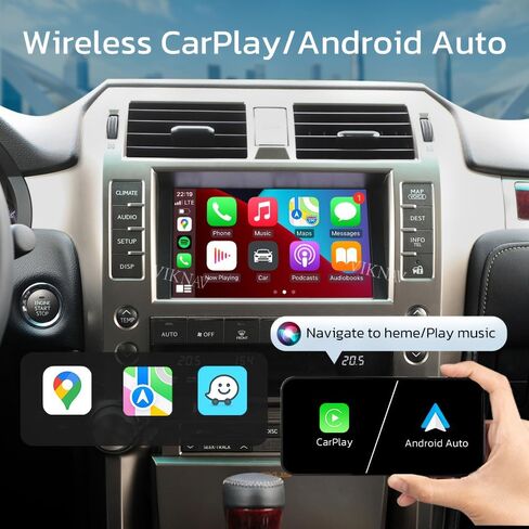 صندوق Linux لسيارة Lexus GX460 2009 2010 2011 2012 2013 واجهة Carplay اللاسلكية التي تعمل بنظام أندرويد للترقية التلقائية تدعم فقط شاشة راديو السيارة الأصلية in Kuwait