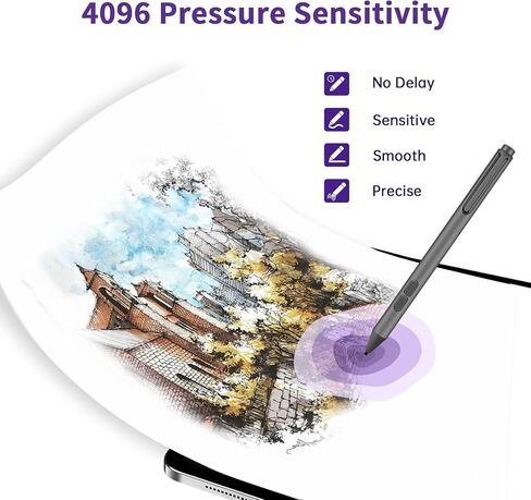 Uogic Pen for Microsoft Surface, 4096 Pressure Sensitivity Palm Rejection Stylus, for Surface Pro (6th/7th/7+/8th/9th/10th/X Gen), Surface Go (1st/2nd/3rd Gen), Surface Book (1st/2nd/3rd Gen) in Saudi Arabia