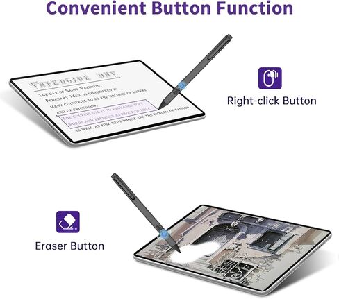 Uogic Pen for Microsoft Surface, 4096 Pressure Sensitivity Palm Rejection Stylus, for Surface Pro (6th/7th/7+/8th/9th/10th/X Gen), Surface Go (1st/2nd/3rd Gen), Surface Book (1st/2nd/3rd Gen) in Saudi Arabia