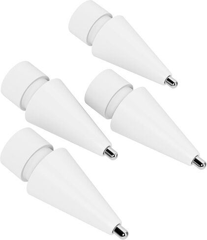 4 Pack Replacement Tips Compatible for Apple Pencil 2nd Gen/1st Gen/USB-C/Apple Pencil Pro,No Wear Out Pencil Tips,Metal Pencil Nibs for Precise Control-Pen Like 0.78mm Longer Tips in Saudi Arabia