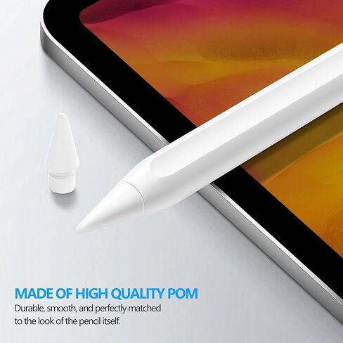 4 Pack Replacement Tips Compatible for Apple Pencil 2nd Gen/1st Gen/USB-C/Apple Pencil Pro,No Wear Out Pencil Tips,Metal Pencil Nibs for Precise Control-Pen Like 0.78mm Longer Tips in Saudi Arabia