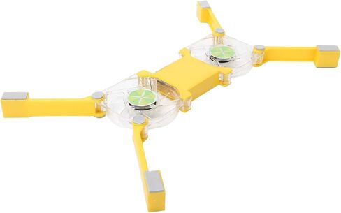 Laptop Cooling Pad, USB Foldable Radiator Cooler Stand Light Portable with Fans and LED Light, Suitable for Notebook Computers(Yellow) in Saudi Arabia