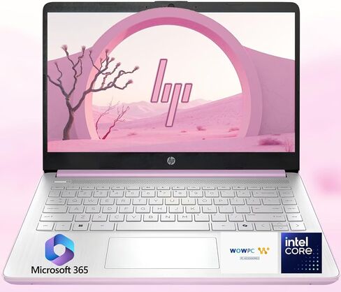 HP 14 Ultrabook Laptop • Intel CPU • 8GB RAM • 1.1TB Storage (128GB SSD w/External + 1TB OneDrive) • Up to 12 Hours of Battery Life • Windows 11 Home • w/WOWPC Recovery USB in Kuwait