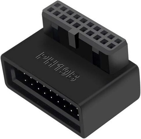 USB 3.0 90 Degree Motherboard Adapter 19 Pin/20 Pin Extension Adapter Socket for Desktop Motherboard in Saudi Arabia
