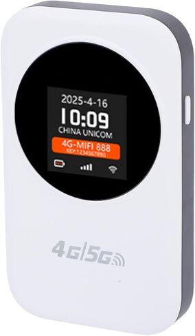 نقطة اتصال واي فاي محمولة للسفر، نقطة اتصال متنقلة 4G مع عرض الوقت، توصيل 10 أجهزة، بطارية 3000 مللي أمبير في الساعة، لمنطقة أوروبا وآسيا in Saudi Arabia