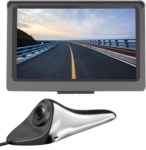 Car Blind Spot Display, HD Side View Camera, Electronic Blind Spot Rearview Mirror Camera with Rotatable Lens (Black) in Saudi Arabia
