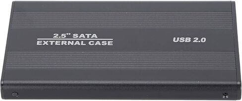 USB2.0 SSD Hard Drive Enclosure Stylish Blue LED Indicator, Plug and Play Technology for MACs, Suitable for Young People (Silver) in Saudi Arabia