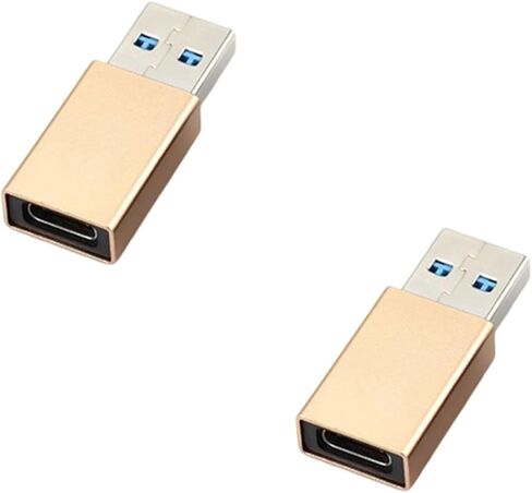 2Pack USB C Female to USB Male Adapter Type C Converters 5Gbps Data Syncing& Fast Charging for Phone Laptop Charging in Kuwait