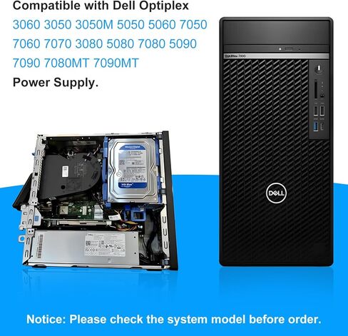 ترقية H260EBM-01 L260EBM-01 260 واط وحدة تزويد الطاقة PSU متوافقة مع Dell Optiplex 3050 3060 3050M 3080 5080 5050 5060 7050 7060 7080 5090 7090 7080MT WYHR8 JJ4YW H260EBM-01 تحويل التيار الكهربائي in Kuwait
