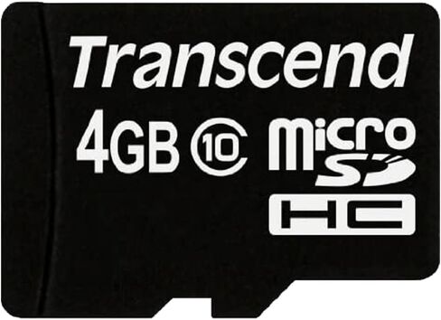 بطاقات الذاكرة الرقمية الآمنة Micro SDHC سعة 4 جيجابايت من Transcend، متوافقة مع كاميرا Samsung MV800 الرقمية - الفئة 10، 20 ميجابايت/ثانية - عبوة من قطعتين in Kuwait