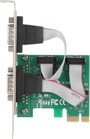 بطاقة محول تسلسلي PCIe إلى RS232 عالية السرعة بمنفذ مزدوج PCI Express إلى 2 منفذ DB9 بطاقة تمديد تسلسلية للأتمتة الصناعية واتصالات البيانات in Saudi Arabia