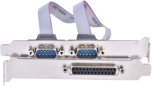 PCIe to Serial Parallel Port Adapter High Speed PCIE to 2 DB9 RS232 Serial Ports and 1 DB25 LPT Port Expansion Card for Desktop Computers Linux Systems in Saudi Arabia