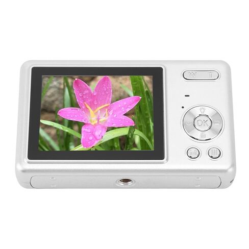 كاميرا Cocoarm الرقمية بدقة 12 ميجابكسل FHD 1080P كاميرا مدمجة مع تكبير 16x وشاشة Tft 2.4 بوصة تركيز تلقائي للأطفال والمراهقين والبالغين مدونات فيديو للسفر (فضي) in Kuwait