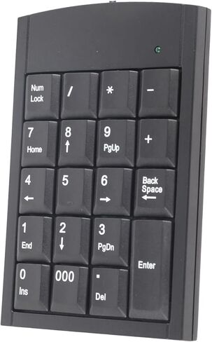 لوحة مفاتيح رقمية ZASCHMOY Mini USB مضادة للسقوط وسهلة التركيب لأجهزة الكمبيوتر المحمول، وتعزز إدخال البيانات لمحترفي المحاسبة in Saudi Arabia