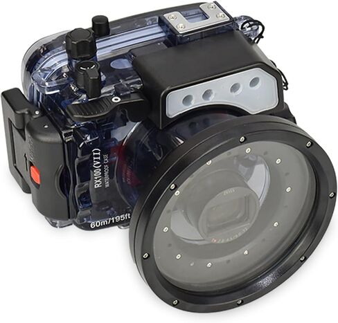 حافظة احترافية للكاميرا تحت الماء متوافقة مع كاميرا Sony RX100 VII، مقاومة للماء حتى عمق 60 مترًا/195 قدمًا، مع أزرار تحكم، وقفل أمان (YH-RX100 VII) in Kuwait