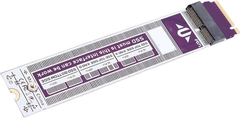 بطاقة محول PUSOKEI M.2 NVME SSD إلى 12pin 16pin لنظام التشغيل OS X Air Pro 2013 إلى 2017، متوافقة مع A1465 A1466 A1502 A1398 مع نقل بيانات ثابت وسهولة التركيب in Kuwait