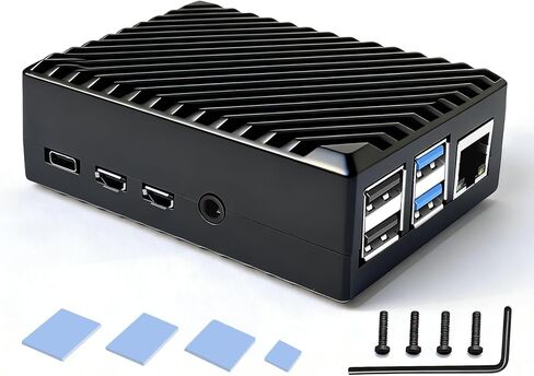 مبرد غرفة التبريد من الألومنيوم Raspberry Pi 4 لجهاز Raspberry Pi 4 Model B / 4B in Kuwait