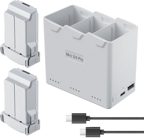 بطارية الطيران الذكية بلس لـ DJI Mini 4 Pro/ Mini3 Pro/Mini 3,3850 مللي أمبير في الساعة، ترقية وقت الطيران لمدة 47 دقيقة 2025 (بطارية واحدة) in Saudi Arabia