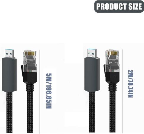 محولات USB3.0 جيجابت إيثرنت سريعة مدمجة في كابل OFC المضفر لملحقات الكمبيوتر ذات الاتصال المستقر in Kuwait