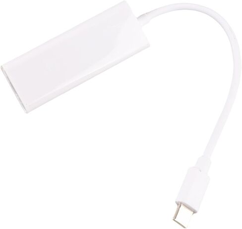 plplaaoo USB 3.1 Type C to RJ45 Ethernet Adapter 100Mbps High Speed Network Converter Plug and Play for Laptop White Compact Size in Saudi Arabia