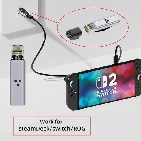 محول Chenyang USB C إلى RJ45، محول USB C إلى جيجابت إيثرنت مادة سبيكة صغيرة ومحمولة لسطح البخار/التبديل/ROG in Kuwait