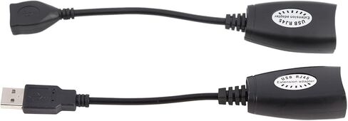 plplaaoo USB to RJ45 Ethernet Extension Cable High Speed USB Network Adapter Wired LAN Extender for USB Cameras Printers Webcams Keyboards and More Black 48g in Saudi Arabia