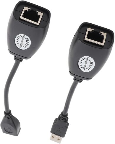 plplaaoo USB to RJ45 Ethernet Extension Cable High Speed USB Network Adapter Wired LAN Extender for USB Cameras Printers Webcams Keyboards and More Black 48g in Saudi Arabia