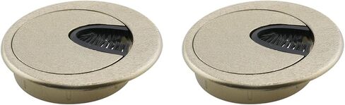 HJGarden 2PCS 65mm Plastic Cable Box Office Computer Desk Thickened Cable Hole Cover Bronze Color Used for Organizing Power Communication Audio Video and Data Cables in Saudi Arabia