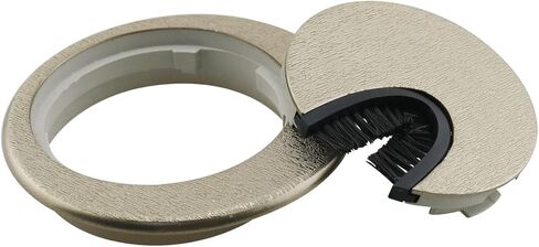 HJGarden 2PCS 65mm Plastic Cable Box Office Computer Desk Thickened Cable Hole Cover Bronze Color Used for Organizing Power Communication Audio Video and Data Cables in Saudi Arabia