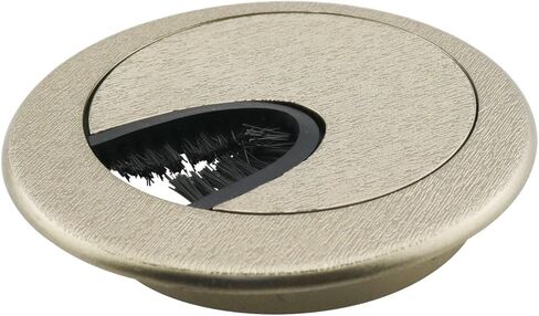 HJGarden 2PCS 65mm Plastic Cable Box Office Computer Desk Thickened Cable Hole Cover Bronze Color Used for Organizing Power Communication Audio Video and Data Cables in Saudi Arabia