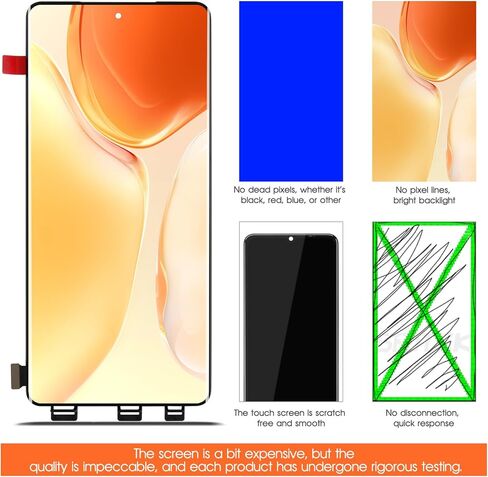 OLED لOneplus 12R استبدال الشاشة لشاشة Oneplus 12R LCD CPH2609 ، CPH2585 شاشة تعمل باللمس محول الأرقام الجمعية إصلاح أطقم in Kuwait