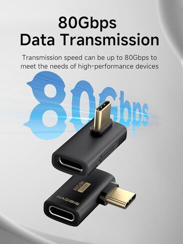 240W 80Gbps 8K@60Hz USB C Adapter, USB-C Male to Male Adapter, USB4 Connecter for Thunderbolt 5/4/3, Laptop, Switch, Dock, Mac, Tablet, iPhone 16 15 Pro Max (TGM16) in Saudi Arabia