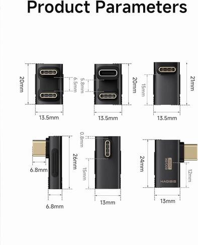 240W 80Gbps 8K@60Hz USB C Adapter, USB-C Male to Male Adapter, USB4 Connecter for Thunderbolt 5/4/3, Laptop, Switch, Dock, Mac, Tablet, iPhone 16 15 Pro Max (TGM16) in Saudi Arabia