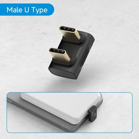 240W 80Gbps 8K@60Hz USB C Adapter, USB-C Male to Male Adapter, USB4 Connecter for Thunderbolt 5/4/3, Laptop, Switch, Dock, Mac, Tablet, iPhone 16 15 Pro Max (TGM16) in Saudi Arabia
