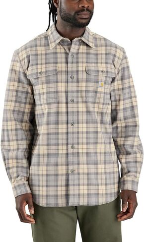 قميص Carhartt رجالي فضفاض ثقيل الوزن من الفلانيل بأكمام طويلة منقوش in Saudi Arabia