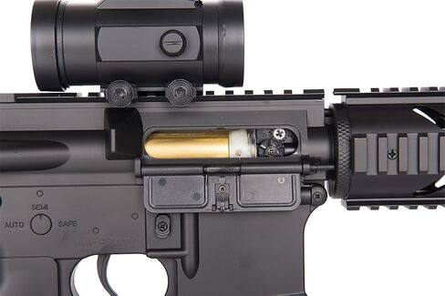 GoldenBall خفيفة الوزن M4 CQC بندقية AEG Airsoft أوتوماتيكية بالكامل مع مصباح يدوي ونطاق (يشمل البطارية والشاحن) in Saudi Arabia