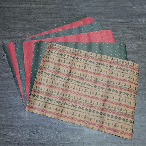 Phexanoryl Paper Gift Wrap, Holiday Themed Designs, Thick & Non-See Through Wrapping Paper for Presents, 6 Sheets, 27x20in in Saudi Arabia