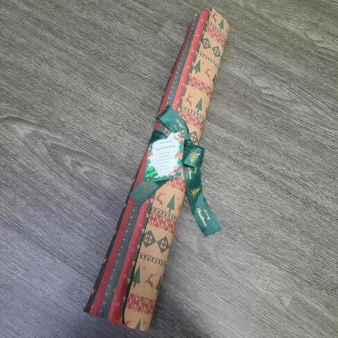 Phexanoryl Paper Gift Wrap, Holiday Themed Designs, Thick & Non-See Through Wrapping Paper for Presents, 6 Sheets, 27x20in in Saudi Arabia